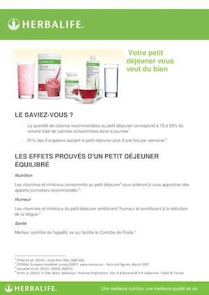 Herbalife - Votre Petit Dejeuner Vous Veut Du Bien