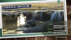 PATRIMONIO NATURAL : Cataratas de Conchachiri