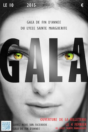 Affiche gala de fin d'année - Lucy