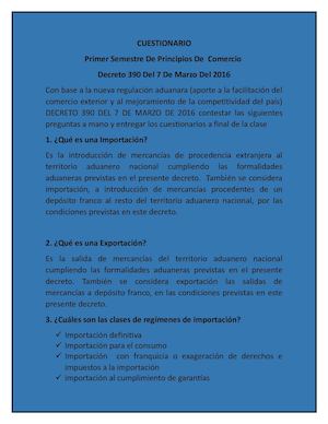 Cuestionario Decreto