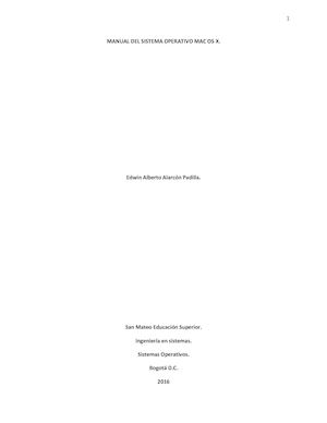 Manual Del Sistema Operativo Mac Os X