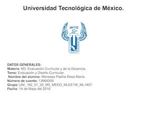 Entregable 1 Evaluacion Curricular