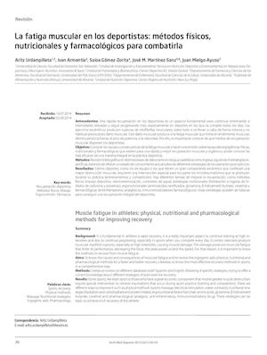 La Fatiga Muscular En Los Deportistas