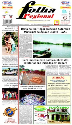 Folha Regional, 17 De Abril De 2007 Edição N° 158