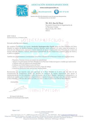 Carta Pacto Mundial Naciones Unidas