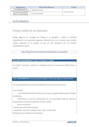 Trabajo "Pelayo Y Su Pandilla"