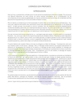 R.warren-Liderazgo Proposito