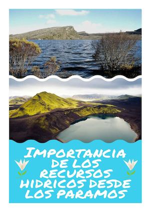 Importancia de los recursos hídricos desde los paramos
