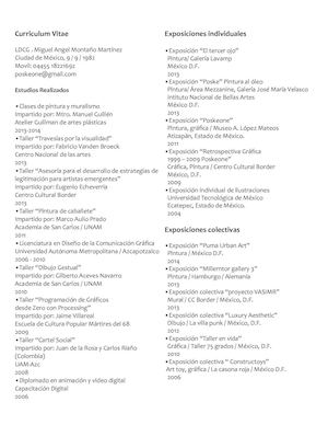 CV Miguel Angel Montaño Martínez