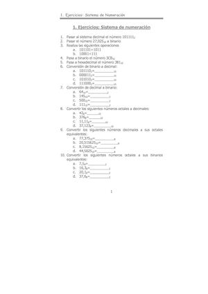 1 Sistema De Numeración