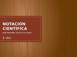 Notación Científica