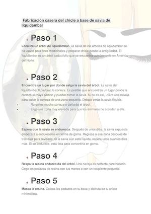 Fabricación Casera Del Chicle A Base De Savia De Liquidámbar