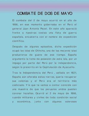Combate De Dos De Mayo