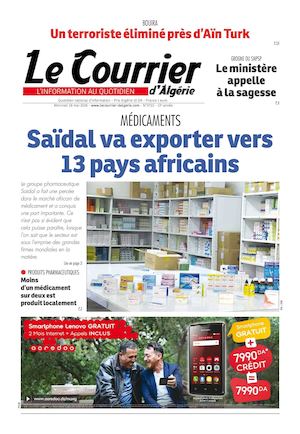 Le Courrier D'algérie Du Mercredi 18 Mai 2016