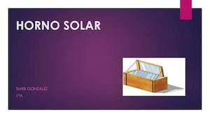 Horno Solar