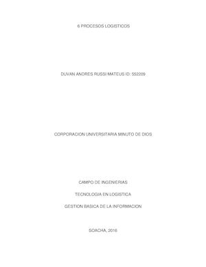 6 Procesos Logisticos