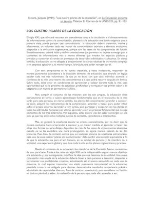 Los Cuatro Pilares De La UNESCO