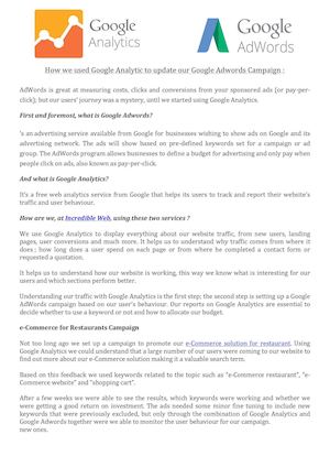 Google Analytics Vs Google Ad Words