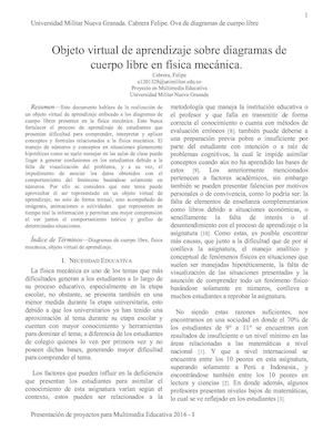 OVA Diagrama De Cuerpo Libre