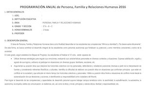 Programación Pfrh 5° 2016