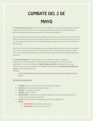 COMBATE DEL 2 DE MAYO