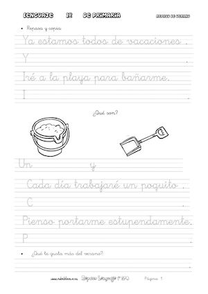 Cuaderno Verano 1 Lengua