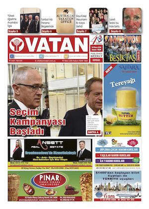 Yeni Vatan Turkish Newspaper Issue No: 1850