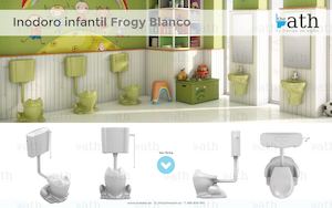 Inodoro Infantil económico Fossil Natura Frogy Blanco