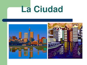 Vocabulario La Ciudad