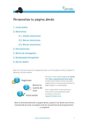 Como Personalizar Una Pagina Jimdo