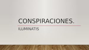 Conspiraciones