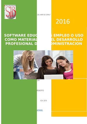 Software Educativos Empleo Como Material Para El Desarrollo De La Administracion Marleni Peña