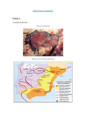 Prácticas de Historia (2º Bachillerato)