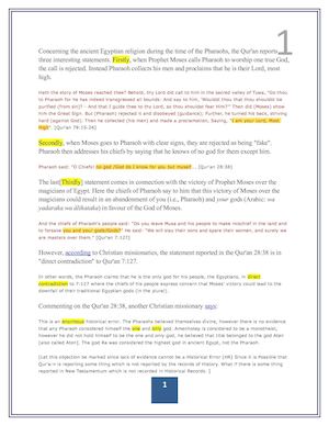 In What Meaning Pharoah Claimed To Be Only God