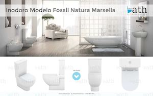 Inodoro de cisterna baja Fossil Natura Marsella