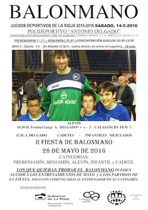 Jornada BALONMANO 14 5 16