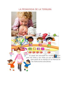 La Pedagogia De La Ternura (3)