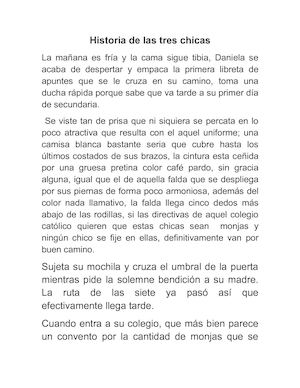 Historia de las tres chicas