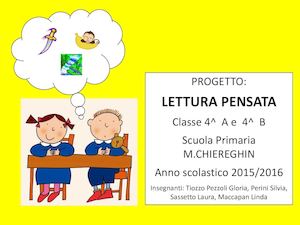 Lettura pensata classe 4 A