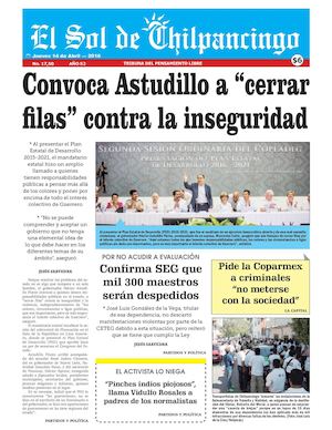 El Sol De Chilpancingo 14 Abril 2016