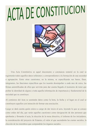 Acta De Constitucion