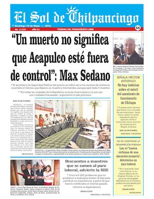 El Sol De Chilpancingo 15 Mayo 2016