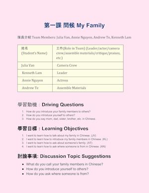 L6 team Lesson Plan