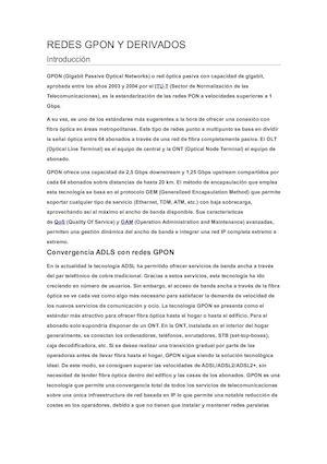 Redes Gpon
