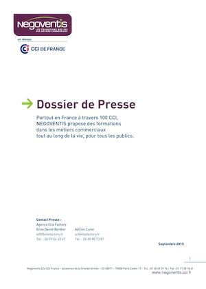 Dossier Presse Negoventis Octobre 2015