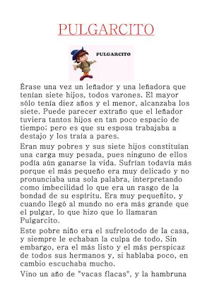 Cuento pulgarcito Ángel torres
