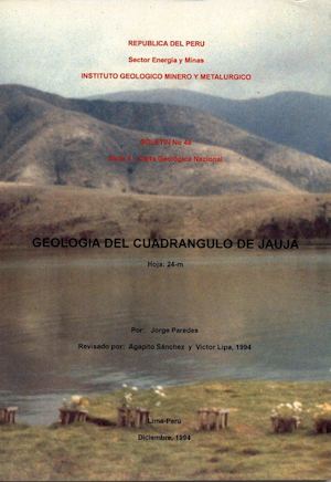 Boletin #48 Geologia Del Cuadrangulo De Jauja, Hoja 24 M