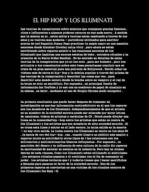 El Hip Hop Datos ocultos