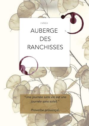 La Ferme des Ranchisses - La Carte des Vins
