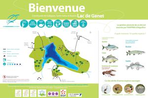 Panneau informatif du lac de GANET FDAAPPMA 47 2016